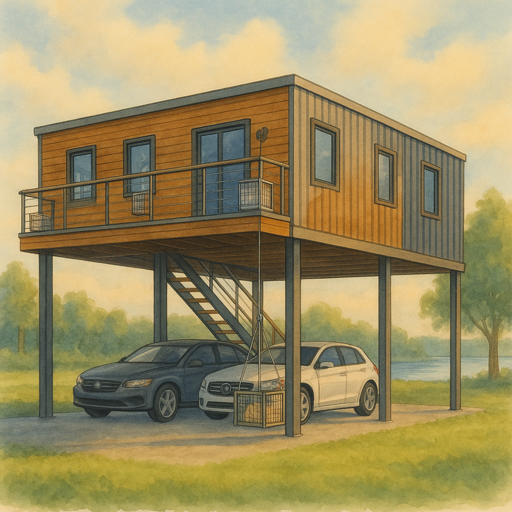 Container Home Exterior