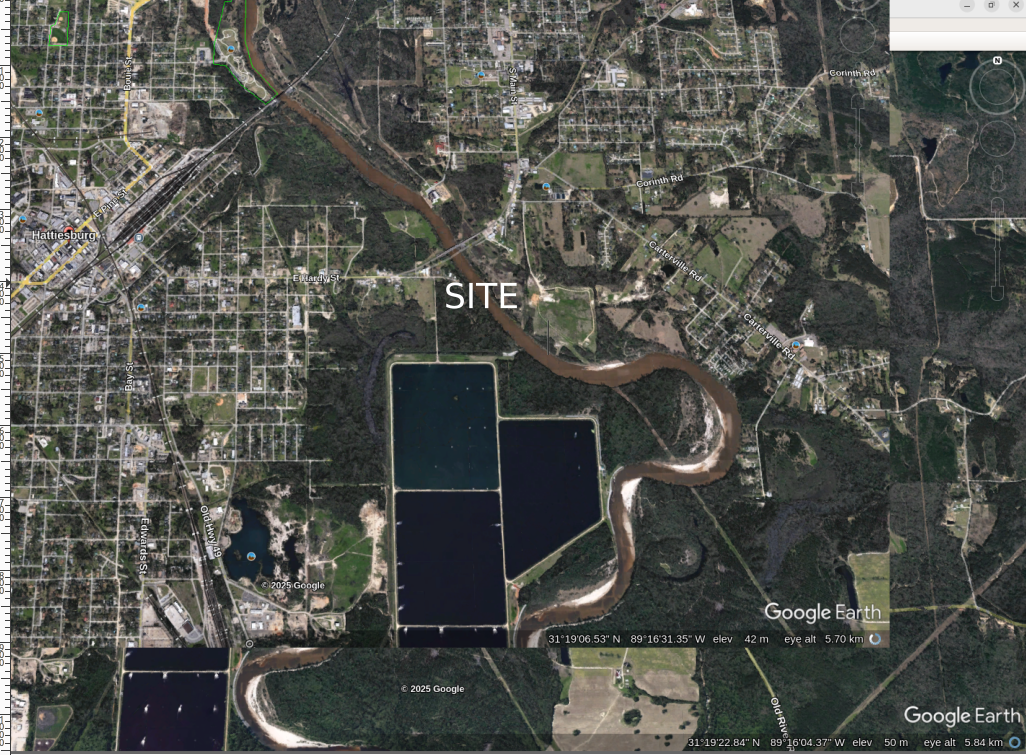 Site location - Google Earth